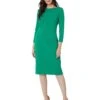 Maggy London 3/4 Length Sleeve Sheath Dress