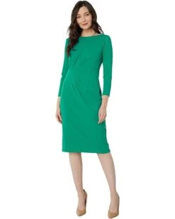 Maggy London 3/4 Length Sleeve Sheath Dress