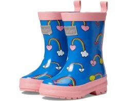 Hatley Kids Summer Sky Shiny Rain Boots (Toddler/Little Kid/Big Kid)