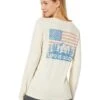 Life Is Good Flag Mountain Scene Long Sleeve Crusher-Lite™ Tee