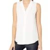 Calvin Klein Women's Sleeveless Blouse With Inverted Pleat (Standard And Plus) -Best Clothing Shop 71wLOyDa0nL. AC SR736920