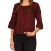 MICHAEL Michael Kors Petite Python Flare Sleeve Top -Best Clothing Shop 71xz1YQTPAL. AC SR736920