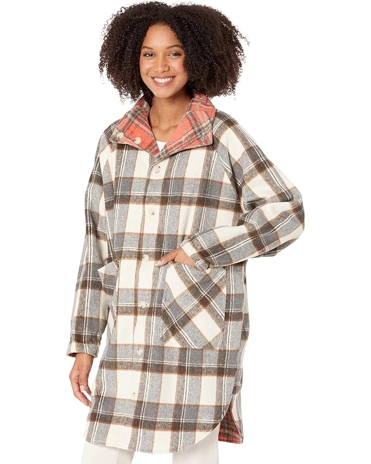 Blank NYC Reversible Plaid Coat In Table Talk 3 Blank NYC Reversible Plaid Coat In Table Talk