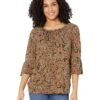 MICHAEL Michael Kors Paisley Flare Sleeve Top -Best Clothing Shop 91wlNx3b7OL. AC SR736920